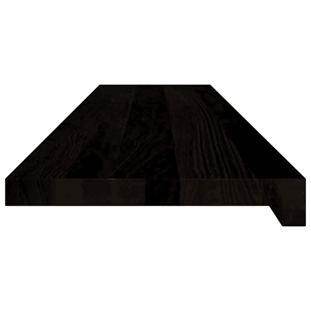 Gradini 12 pz Marrone-nero 110x25x2 cm Legno Massello Rovere