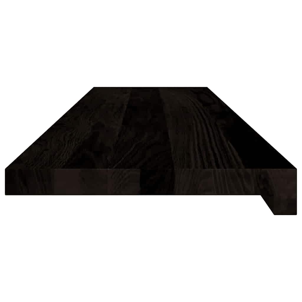 Gradini 12 pz Marrone-nero 100x30x2 cm Legno Massello Rovere