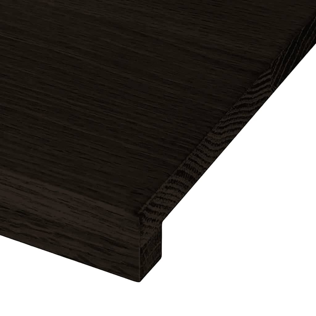 Gradini 12 pz Marrone Scuro 110x30x2 cm Legno Massello Rovere