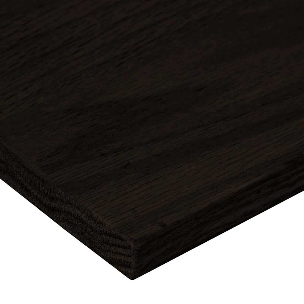 Gradini 12 pz Marrone-nero 120x30x2 cm Legno Massello Rovere