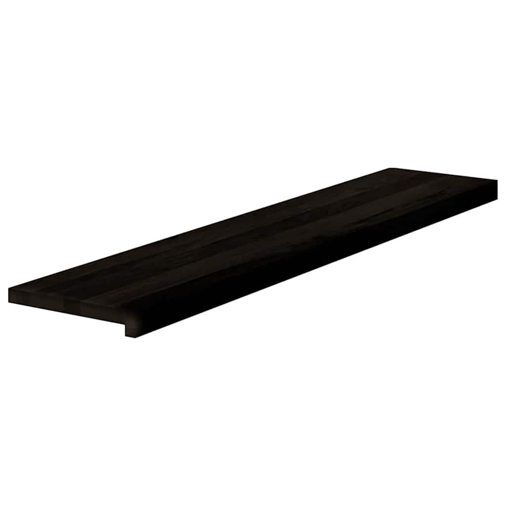 Gradini 16 pz Marrone-nero 120x30x2 cm Legno Massello Rovere