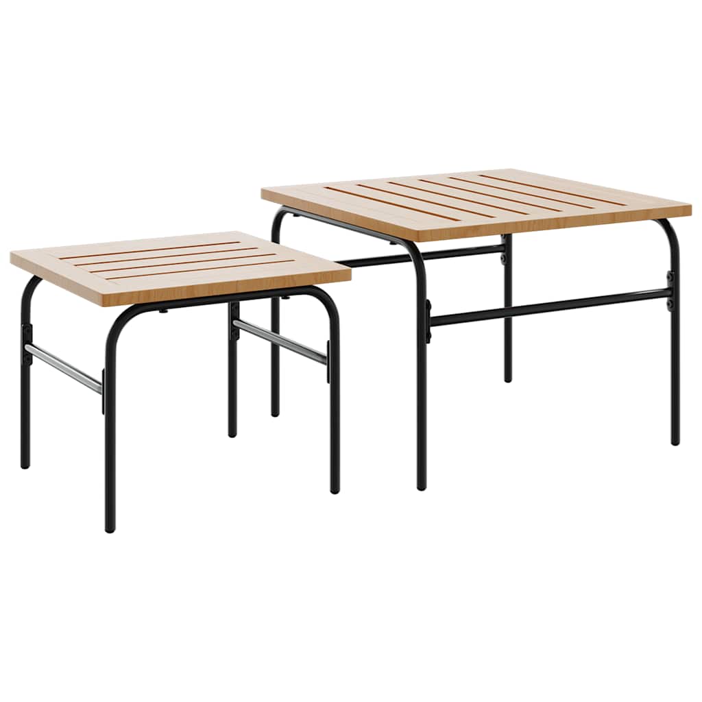 Set Mobili da Balcone 5 pz con Cuscini Nero in Acciaio