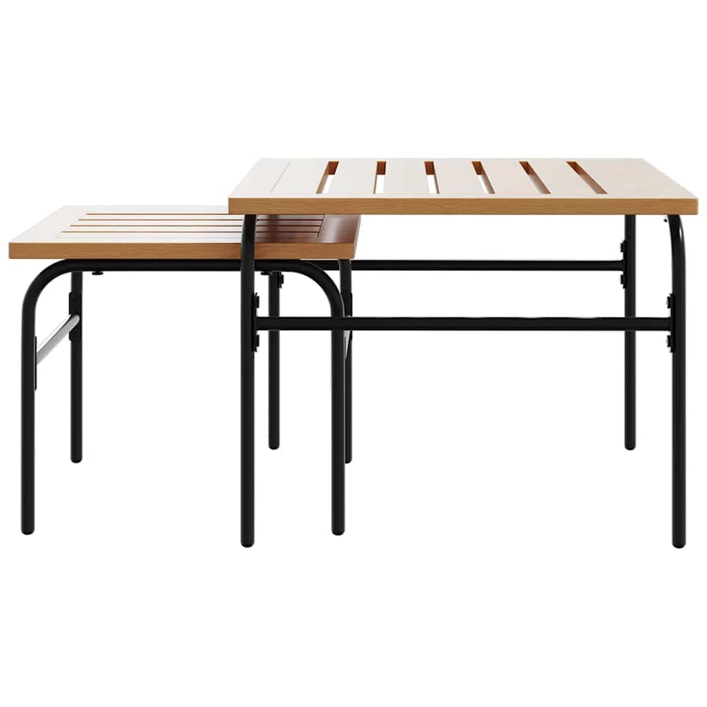 Set Mobili da Balcone 5 pz con Cuscini Nero in Acciaio
