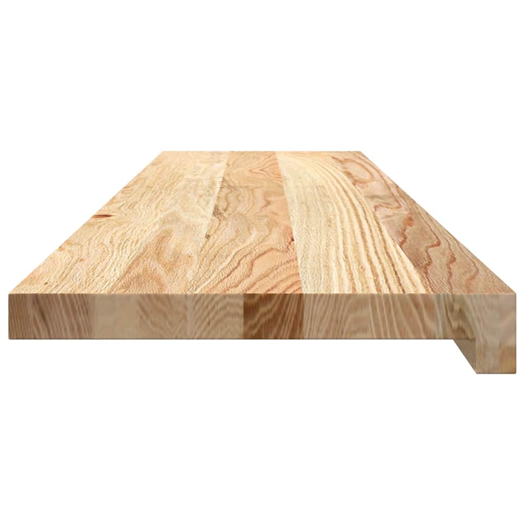 Gradini 2 pz 100x25x2 cm in Rovere Massello Non Trattato