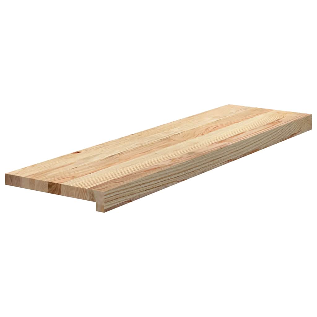 Gradini 2 pz 90x30x2 cm in Rovere Massello Non Trattato