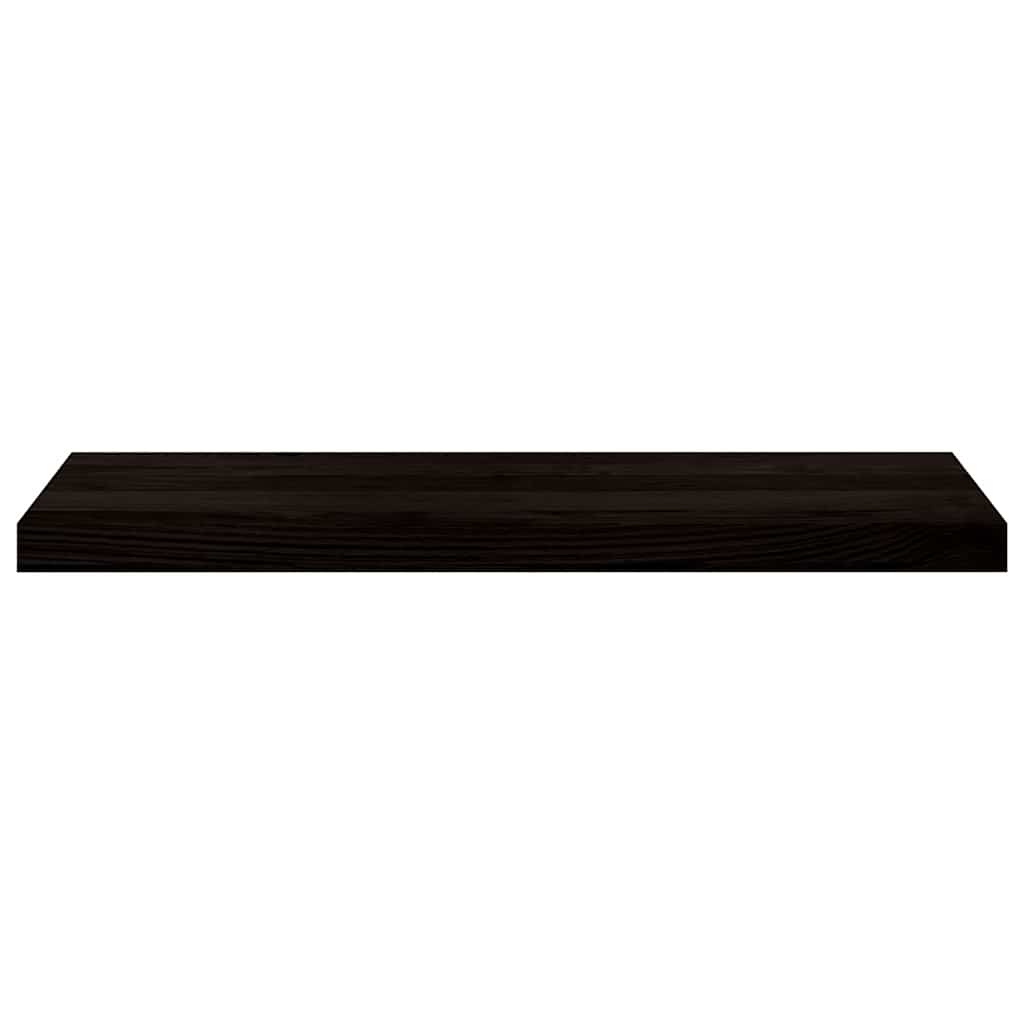 Gradini 2 pz Marrone-nero 80x30x2 cm Legno Massello Rovere