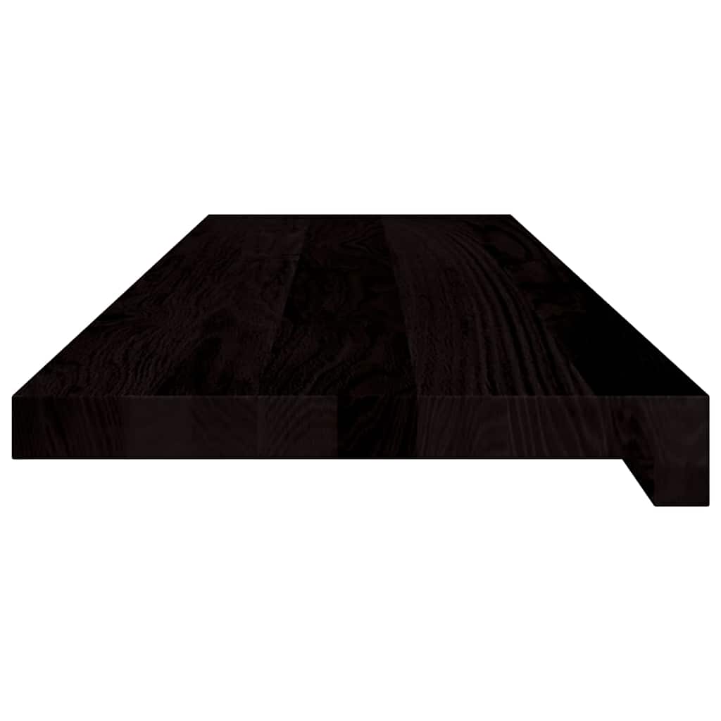 Gradini 2 pz Marrone-nero 90x30x2 cm Legno Massello Rovere