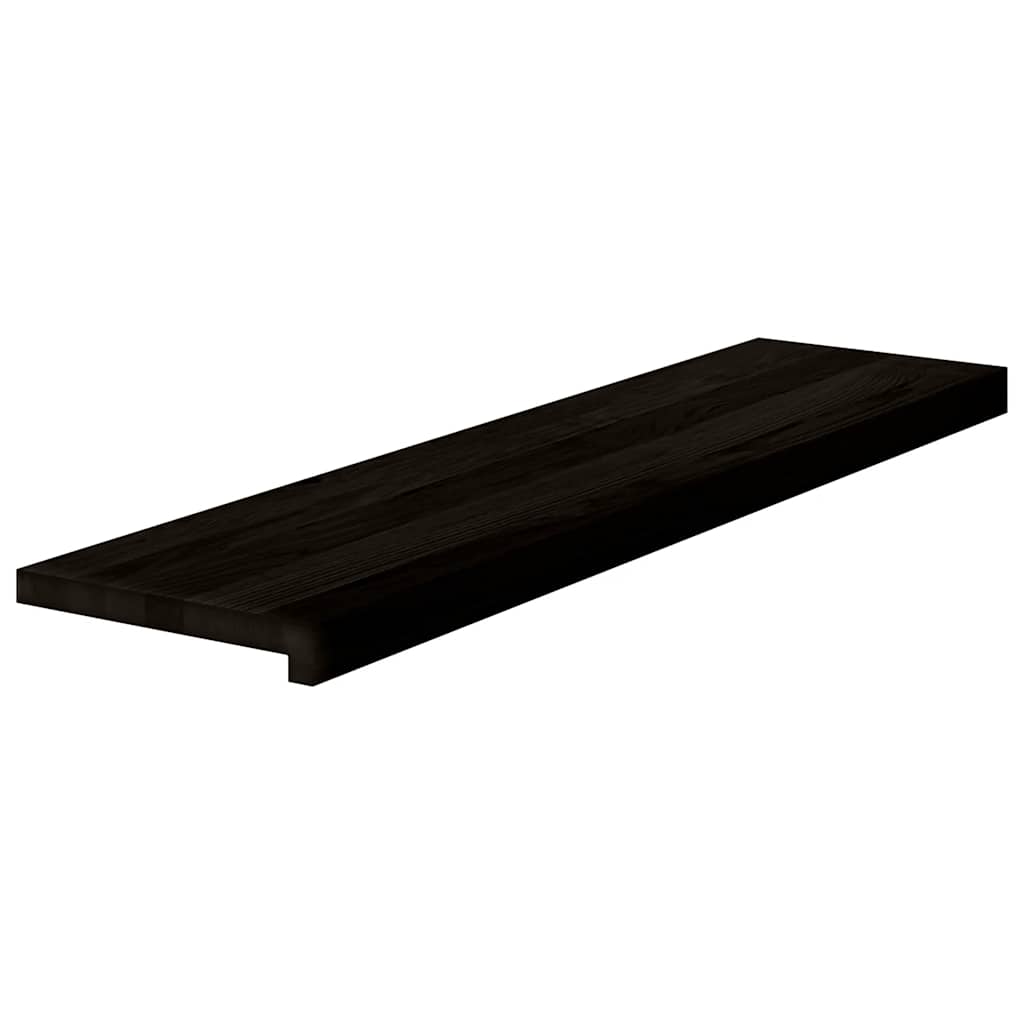 Gradini 2 pz Marrone Scuro 100x30x2 cm Legno Massello Rovere