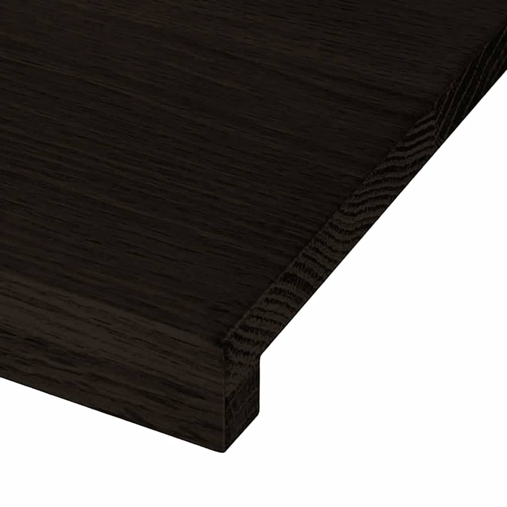 Gradini 2 pz Marrone Scuro 100x30x2 cm Legno Massello Rovere