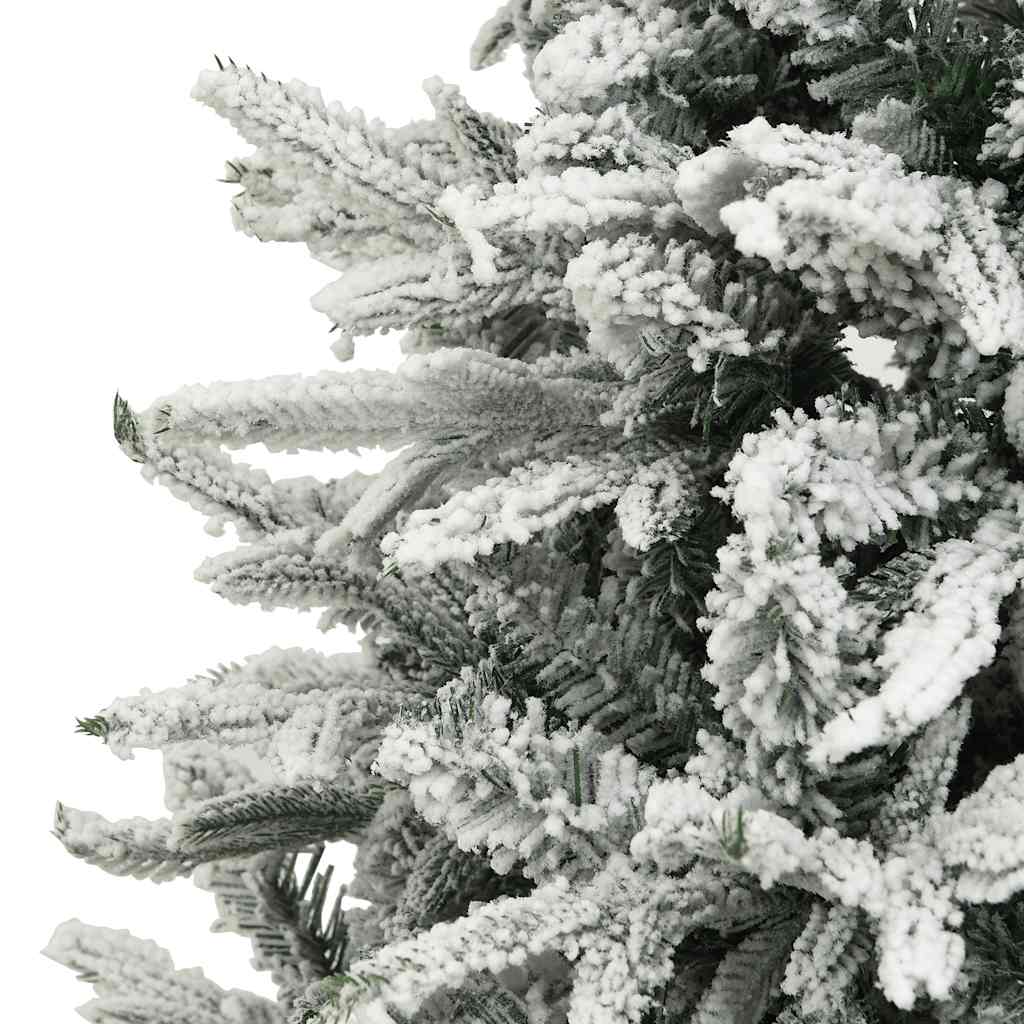 Albero di Natale Artificiale con Neve Verde 180 cm PVC e PE