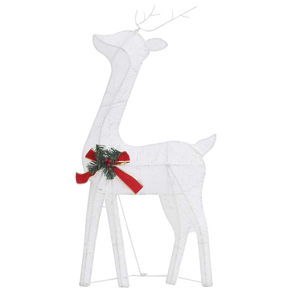 Famiglia Renne Natalizie 270x7x90 cm in Rete Bianco Freddo