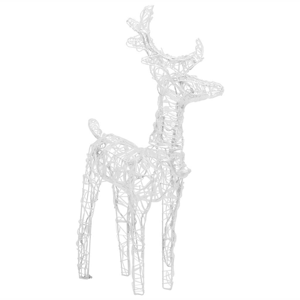 Decorazione Natalizia Renne e Slitta 160 LED 130 cm in Acrilico