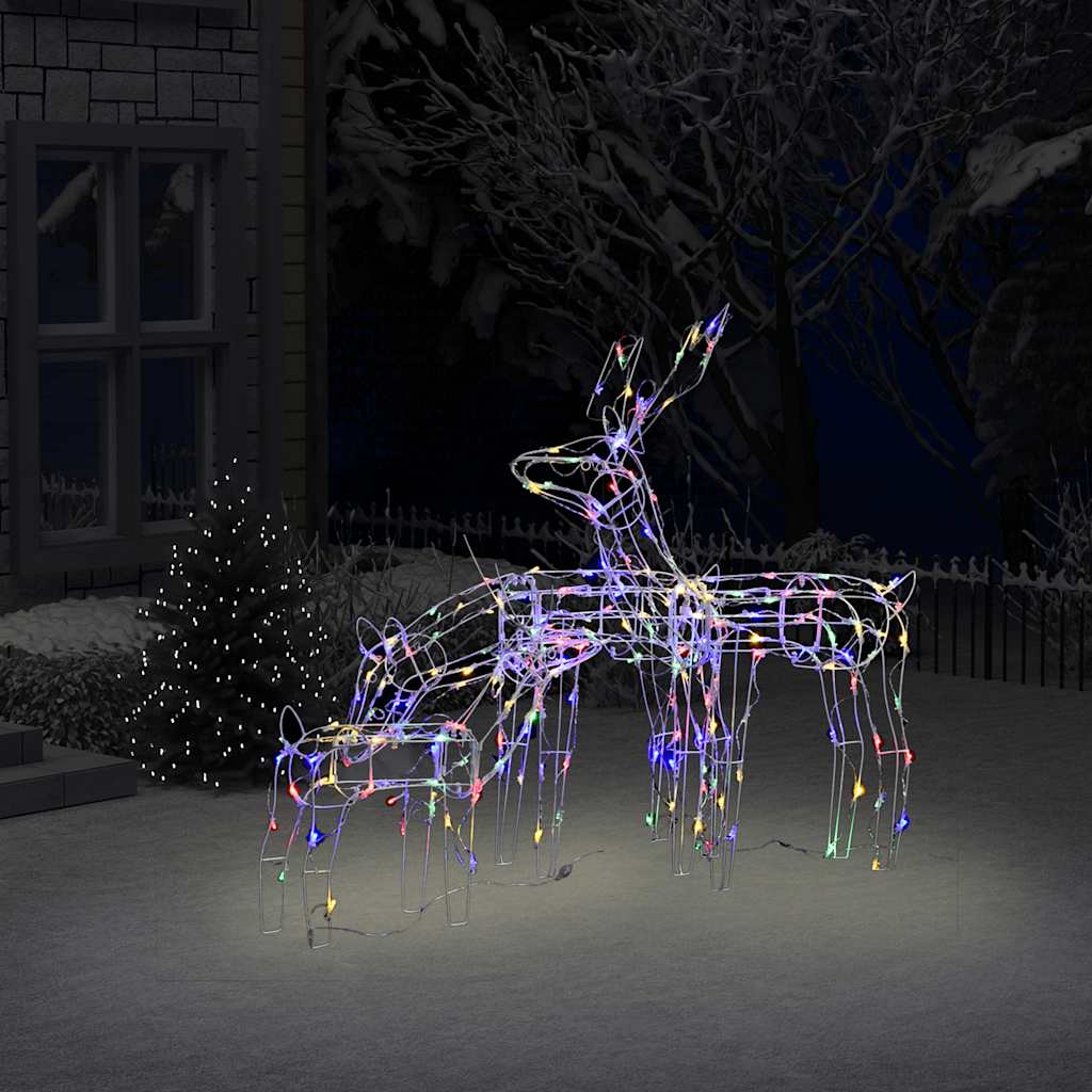 Decorazioni di Natale a Forma di Renne 3 pz 229 LED