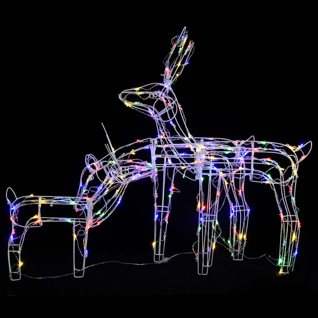 Decorazioni di Natale a Forma di Renne 3 pz 229 LED