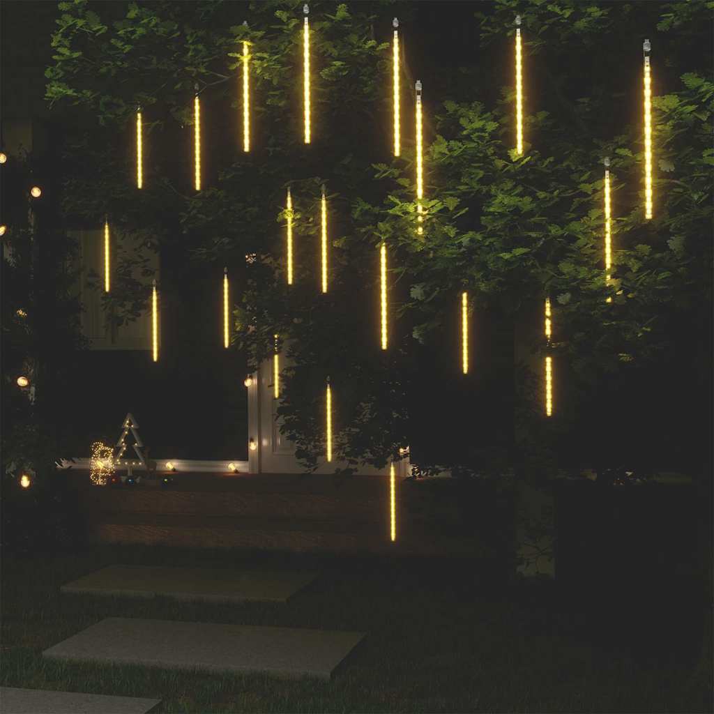 Luci Meteoriche 20 pz 30cm Bianco Caldo 480 LED Interni Esterni
