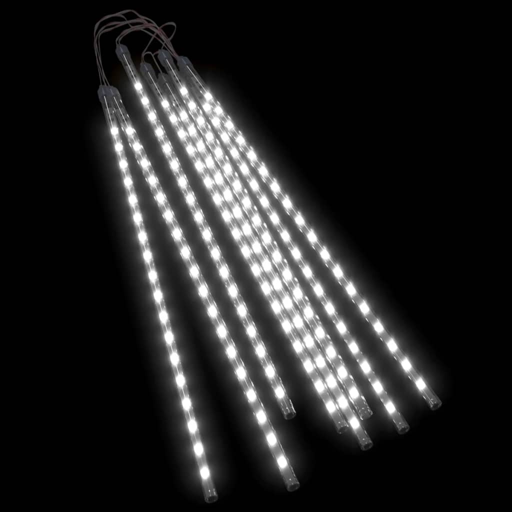 Luci Meteoriche 8 pz 50cm Bianco Freddo 288 LED Interni Esterni