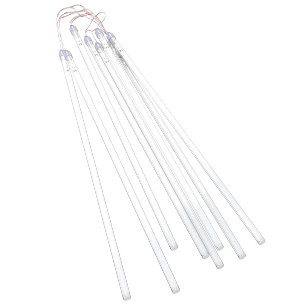 Luci Meteoriche 8 pz 50cm Bianco Freddo 288 LED Interni Esterni