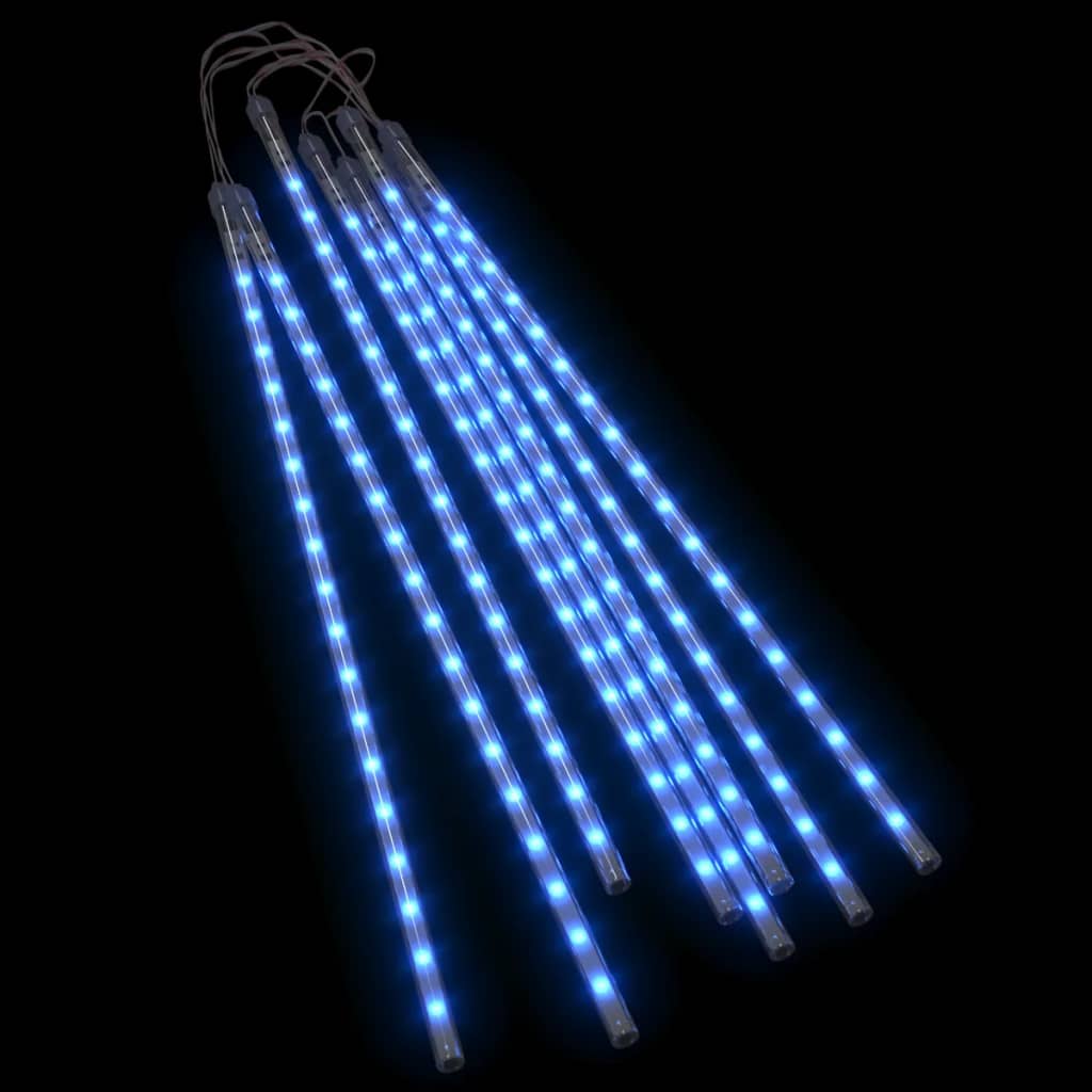 Luci Meteoriche 8 pz 50cm Blu 288 LED Interni Esterni