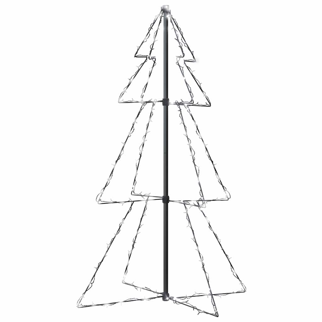 Albero di Natale a Cono 160 LED per Interni Esterni 78x120 cm