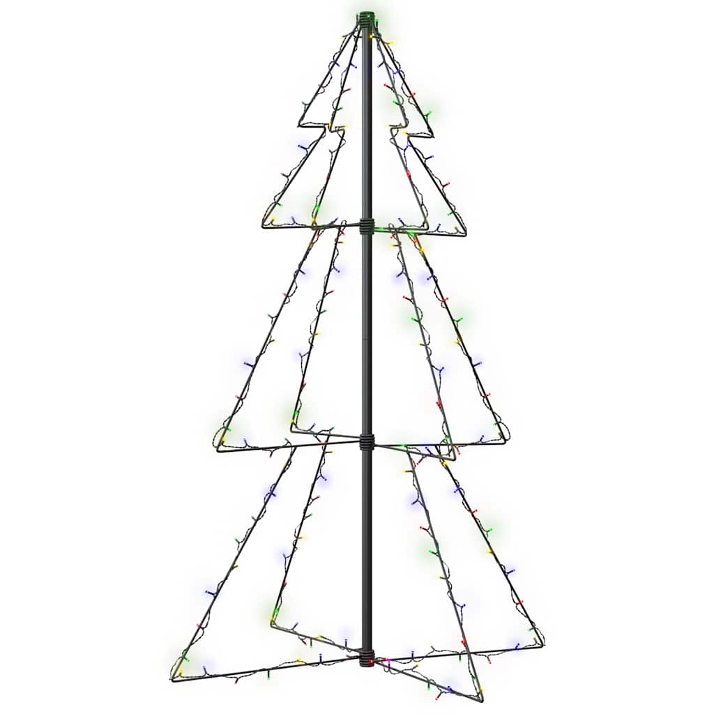 Albero di Natale a Cono 160 LED per Interni Esterni 78x120 cm
