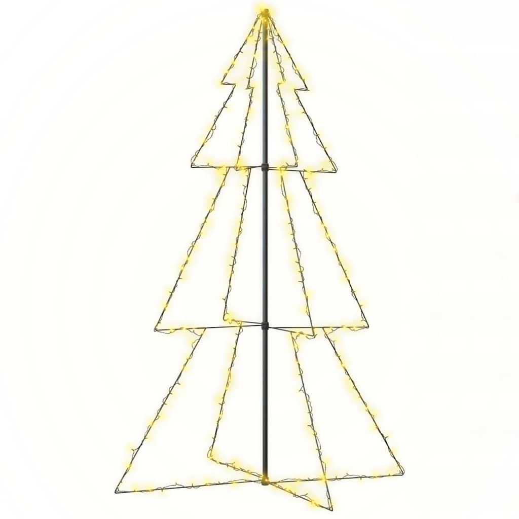 Albero di Natale a Cono 240 LED per Interni Esterni 118x180 cm