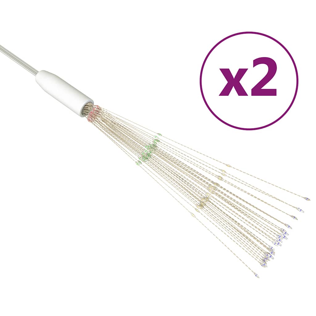 Luci di Natale Fuochi Artificio 2pz Multicolore 20 cm 280 LED