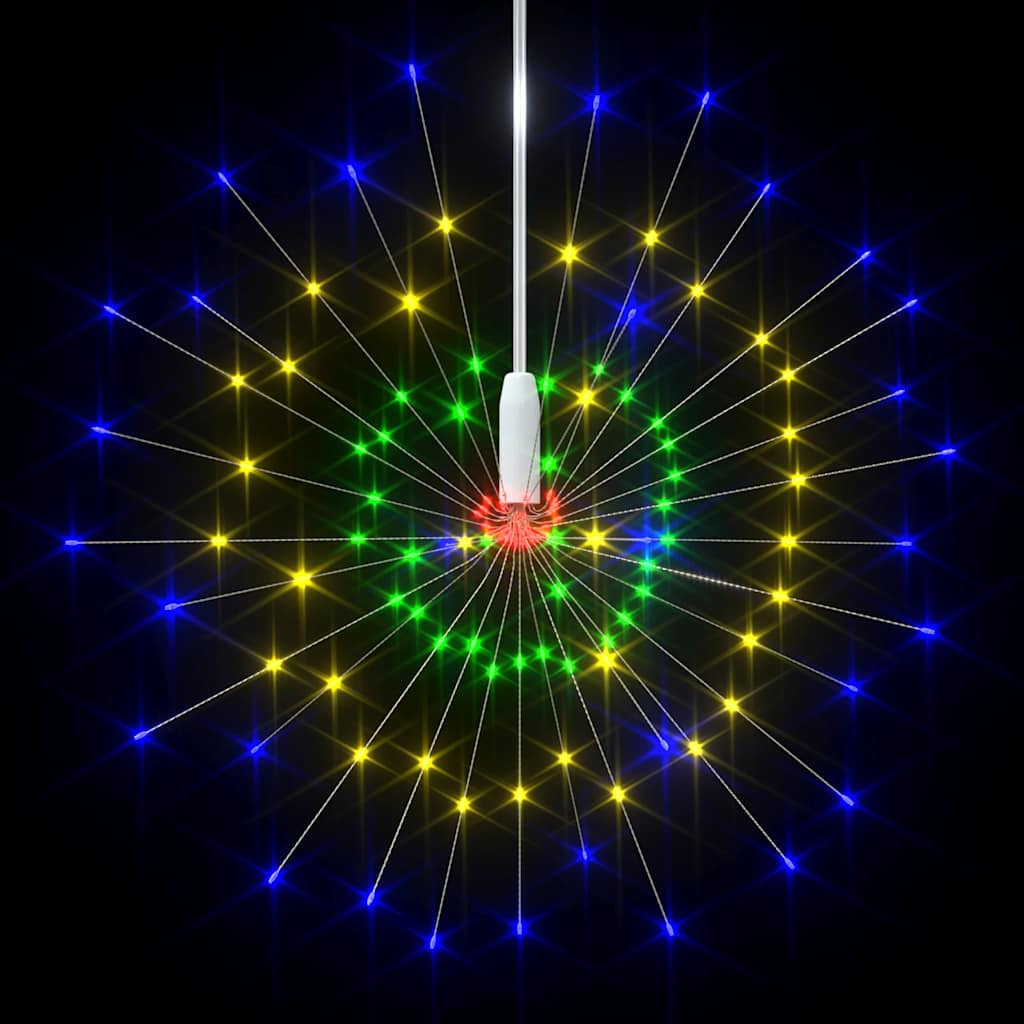Luci di Natale Fuochi Artificio 2pz Multicolore 20 cm 280 LED