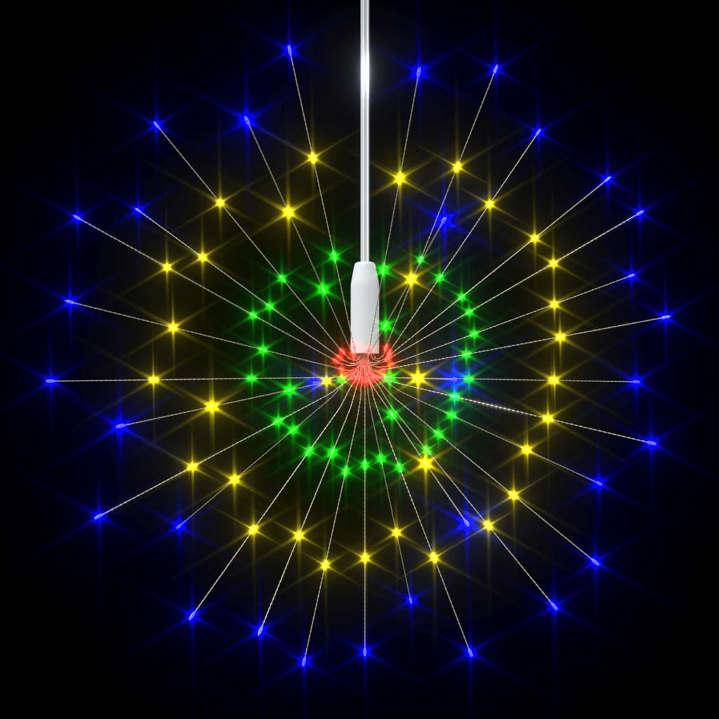 Luci di Natale Fuochi Artificio 4pz Multicolore 20cm 560 LED