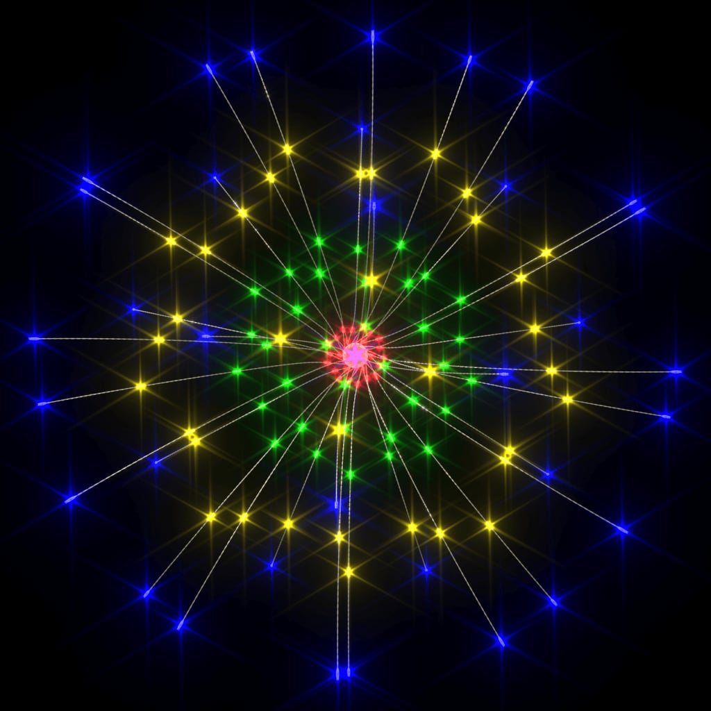 Luci di Natale Fuochi Artificio 4pz Multicolore 20cm 560 LED