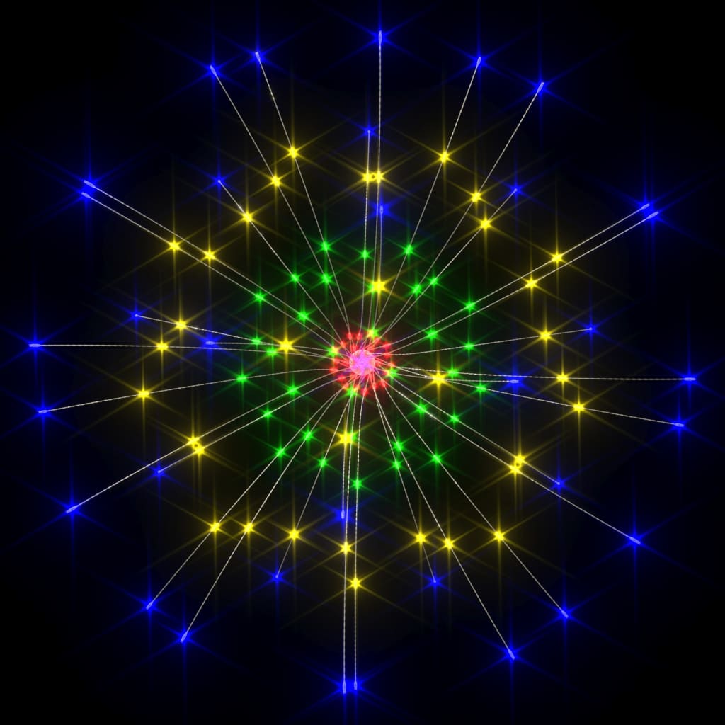Luci di Natale Fuochi Artificio 10 pz Multicolore 20cm 1400 LED