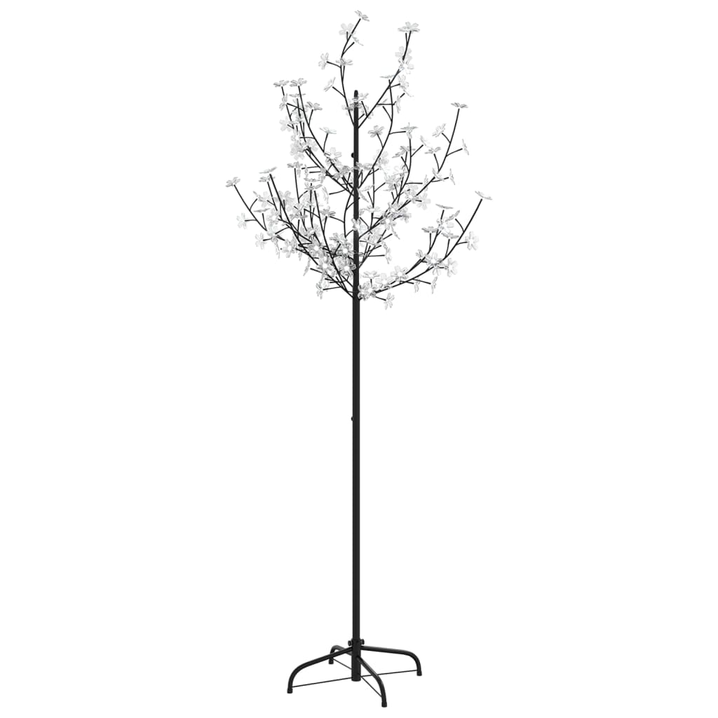 Albero di Natale 120 LED Colorati Ciliegio in Fiore 150 cm