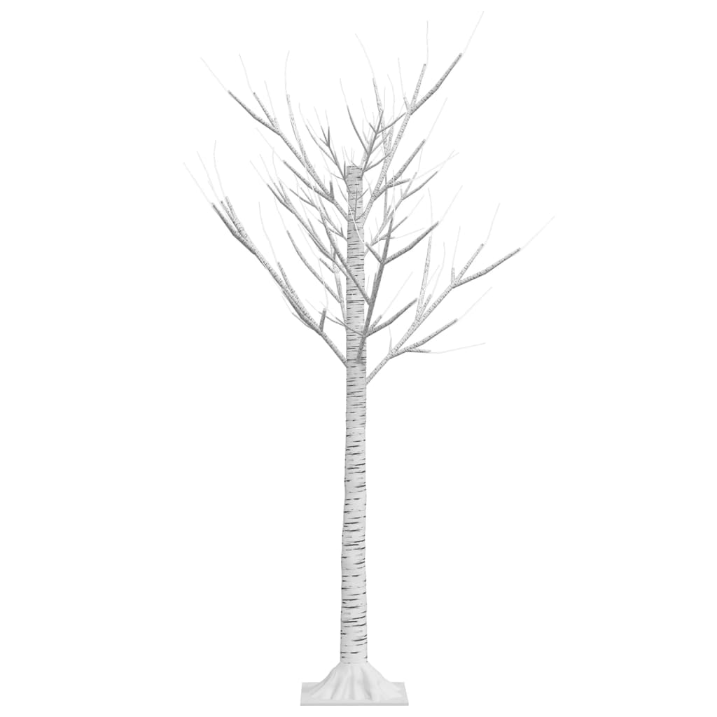 Albero Natale 120 LED 1,2 m Salice Bianco Caldo Interno Esterno