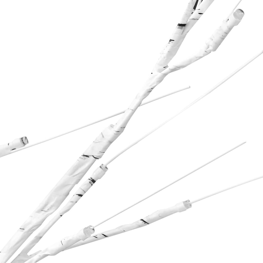 Albero Natale 120 LED 1,2 m Salice Bianco Caldo Interno Esterno