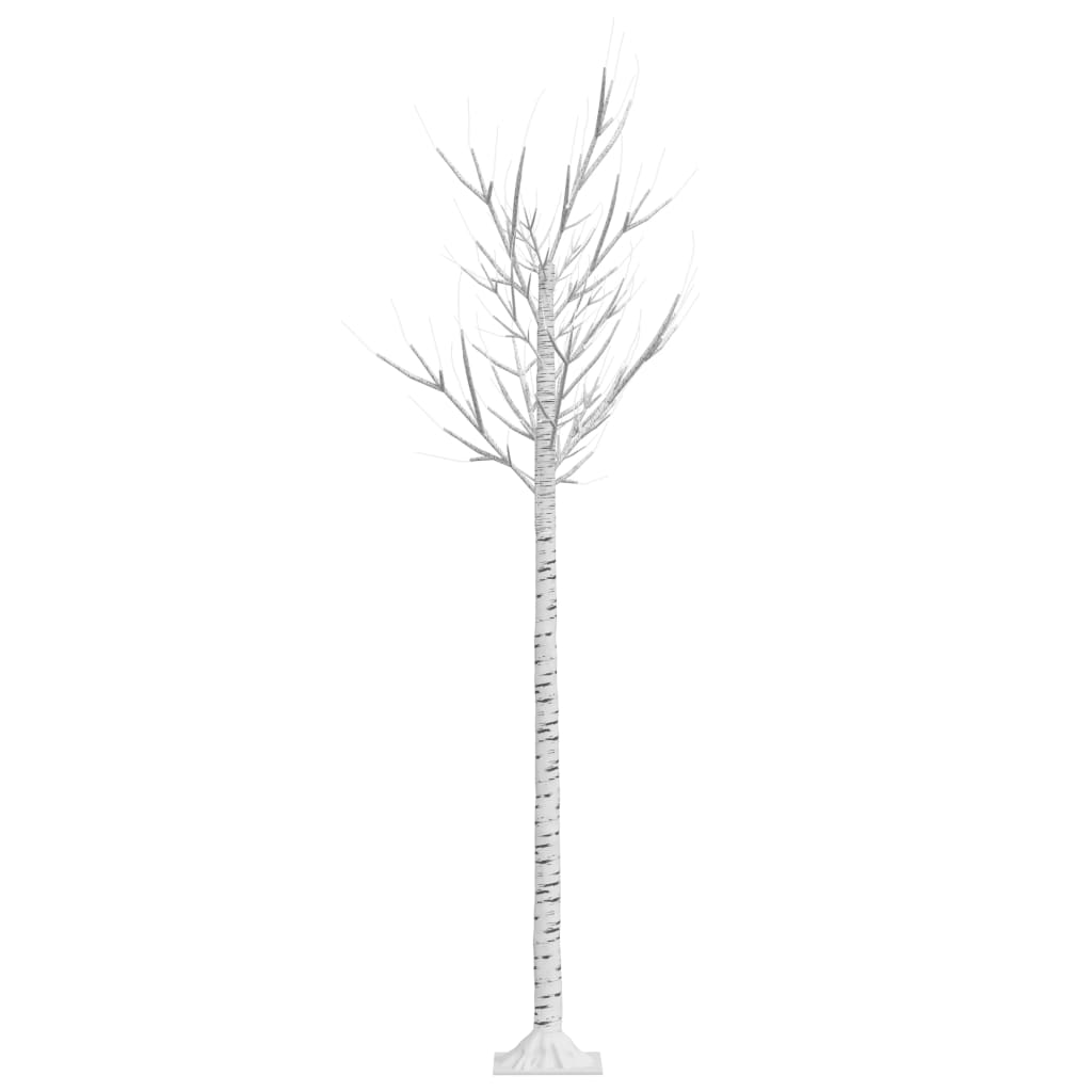 Albero Natale 180 LED 1,8m Salice Bianco Freddo Interno Esterno