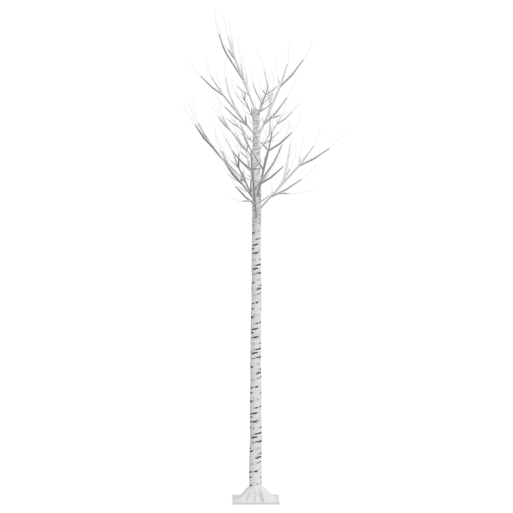 Albero Natale 200 LED 2,2 m Salice Bianco Caldo Interno Esterno