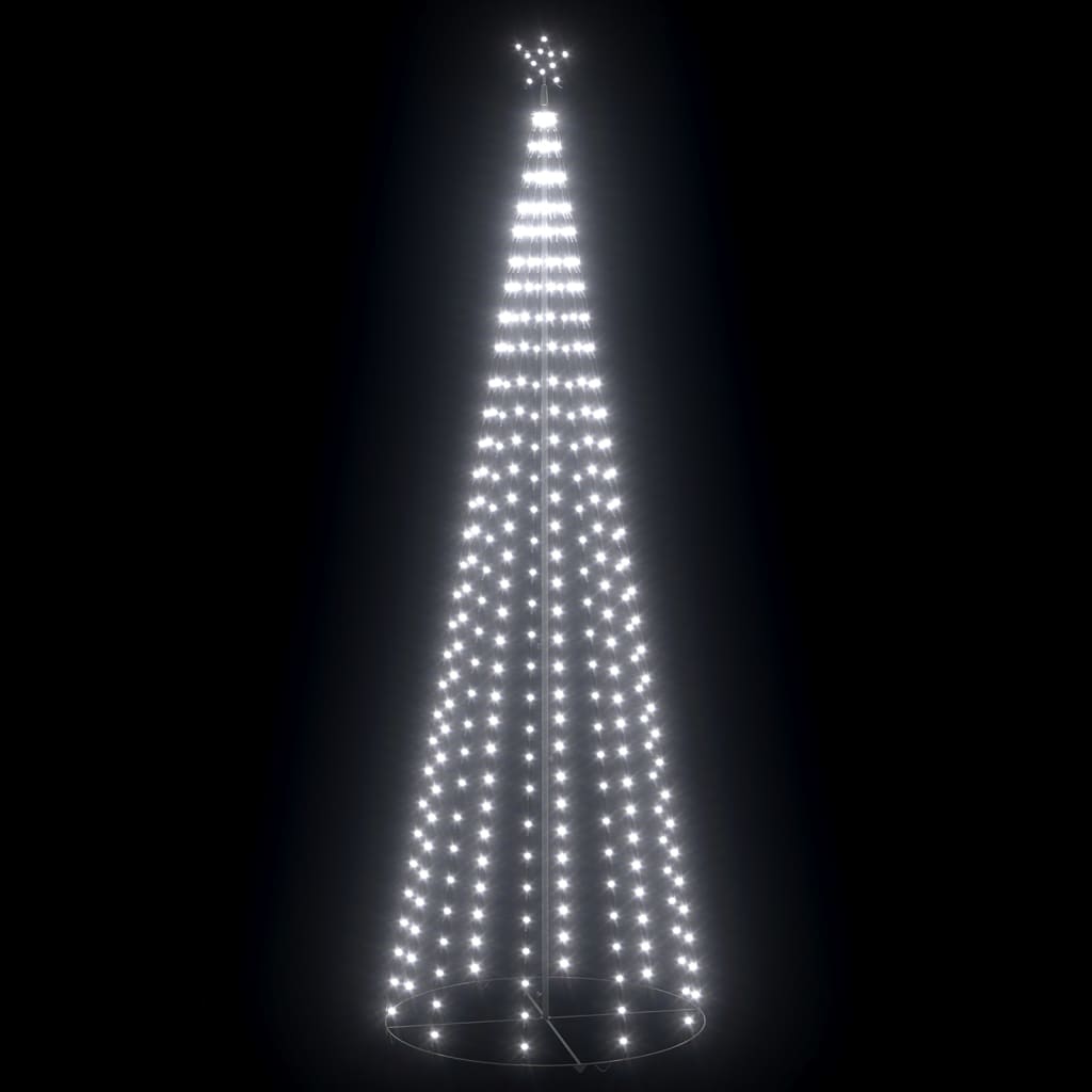 Albero di Natale a Cono con 330 LED Bianco Freddo 100x300 cm
