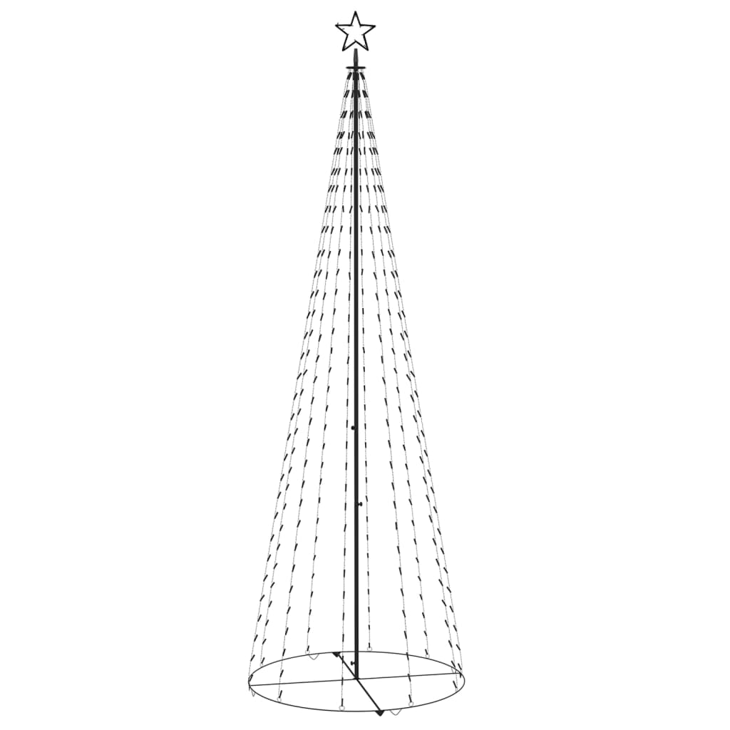 Albero di Natale a Cono con 330 LED Bianco Freddo 100x300 cm