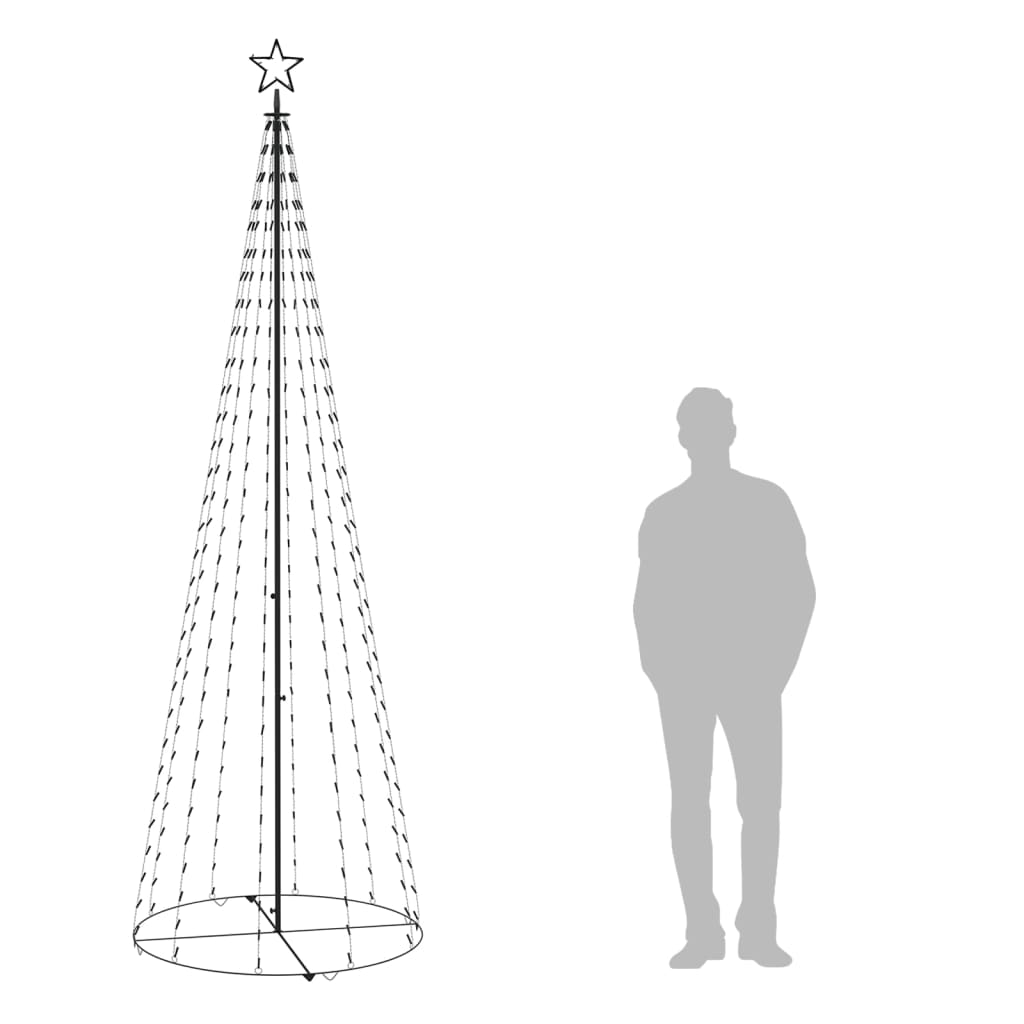 Albero di Natale a Cono Blu 330 LED 100x300 cm