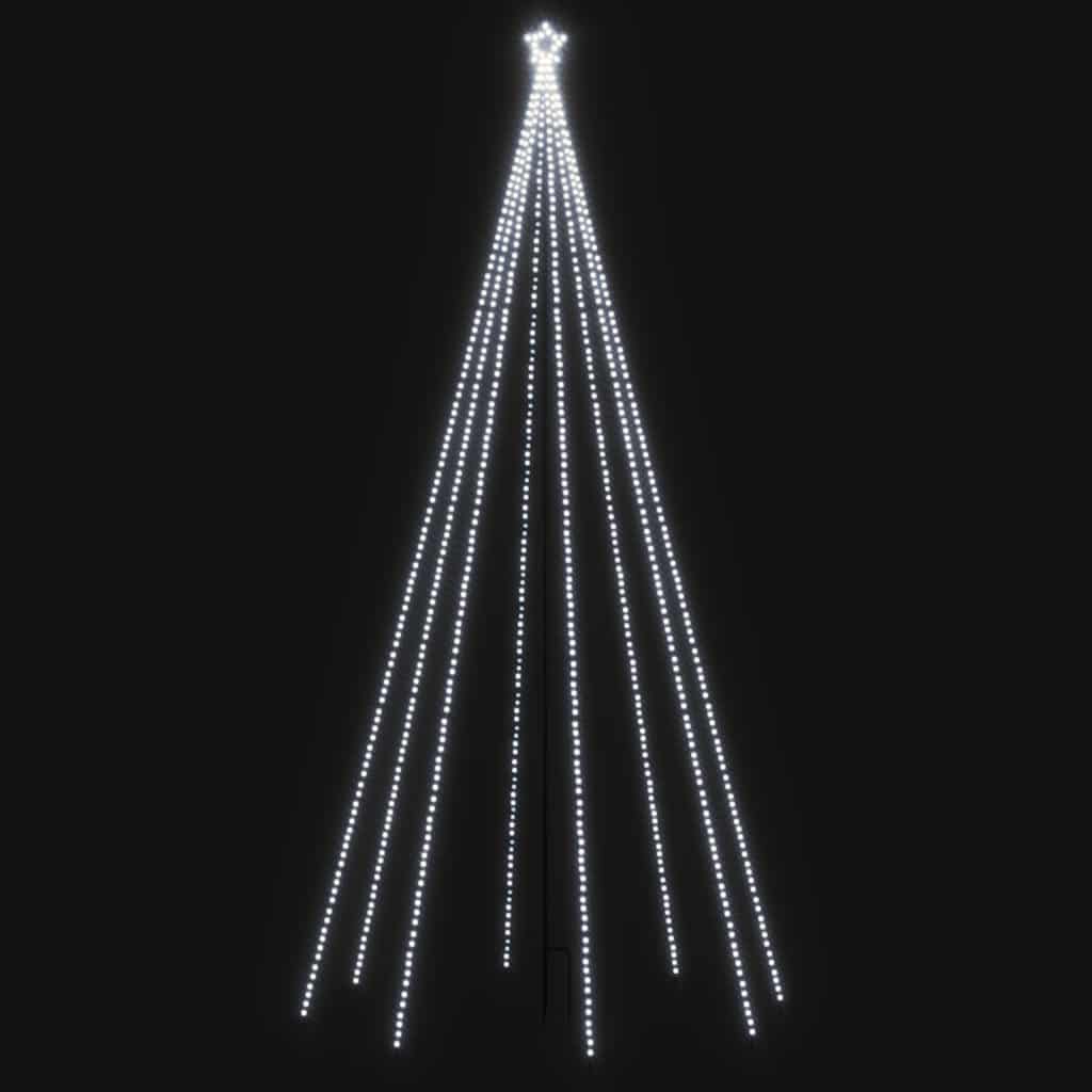 Luci Albero di Natale Interni Esterni 576LED Bianco Freddo 3,6m