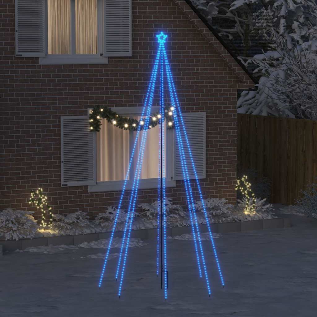 Luci per Albero di Natale Interni Esterni 576 LED Blu 3,6 m