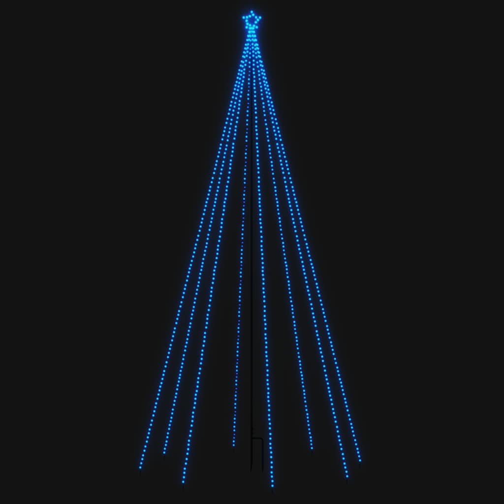 Luci per Albero di Natale Interni Esterni 576 LED Blu 3,6 m