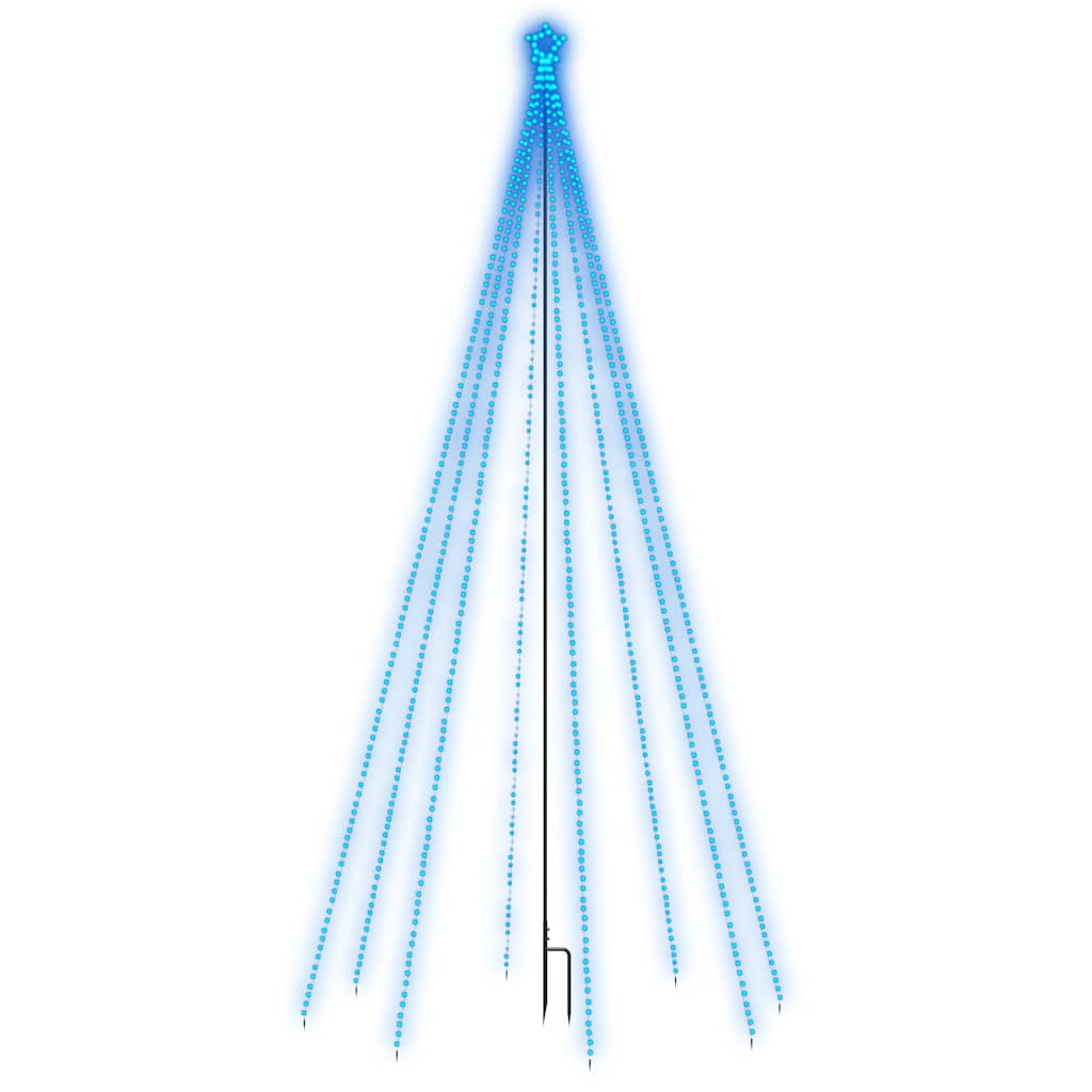 Luci per Albero di Natale Interni Esterni 576 LED Blu 3,6 m