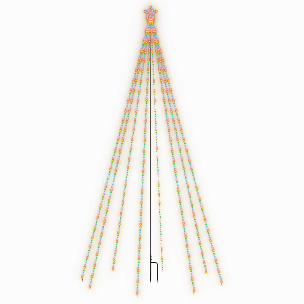 Luci Albero di Natale Interni Esterni 576 LED Multicolori 3,6 m