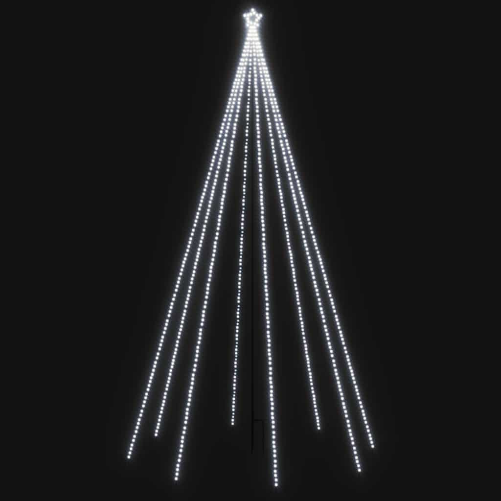 Luci Albero di Natale Interni Esterni 800 LED Bianco Freddo 5 m