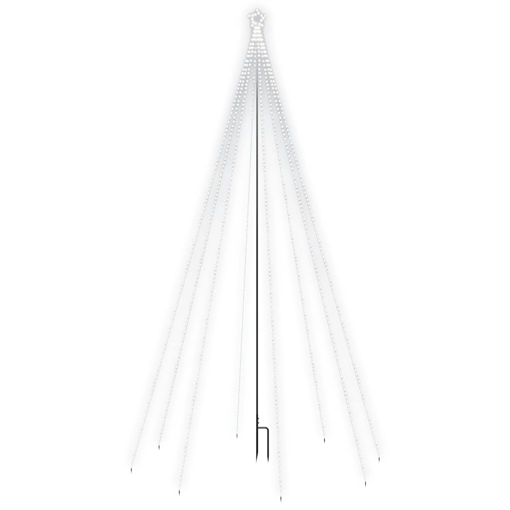 Luci Albero di Natale Interni Esterni 800 LED Bianco Freddo 5 m