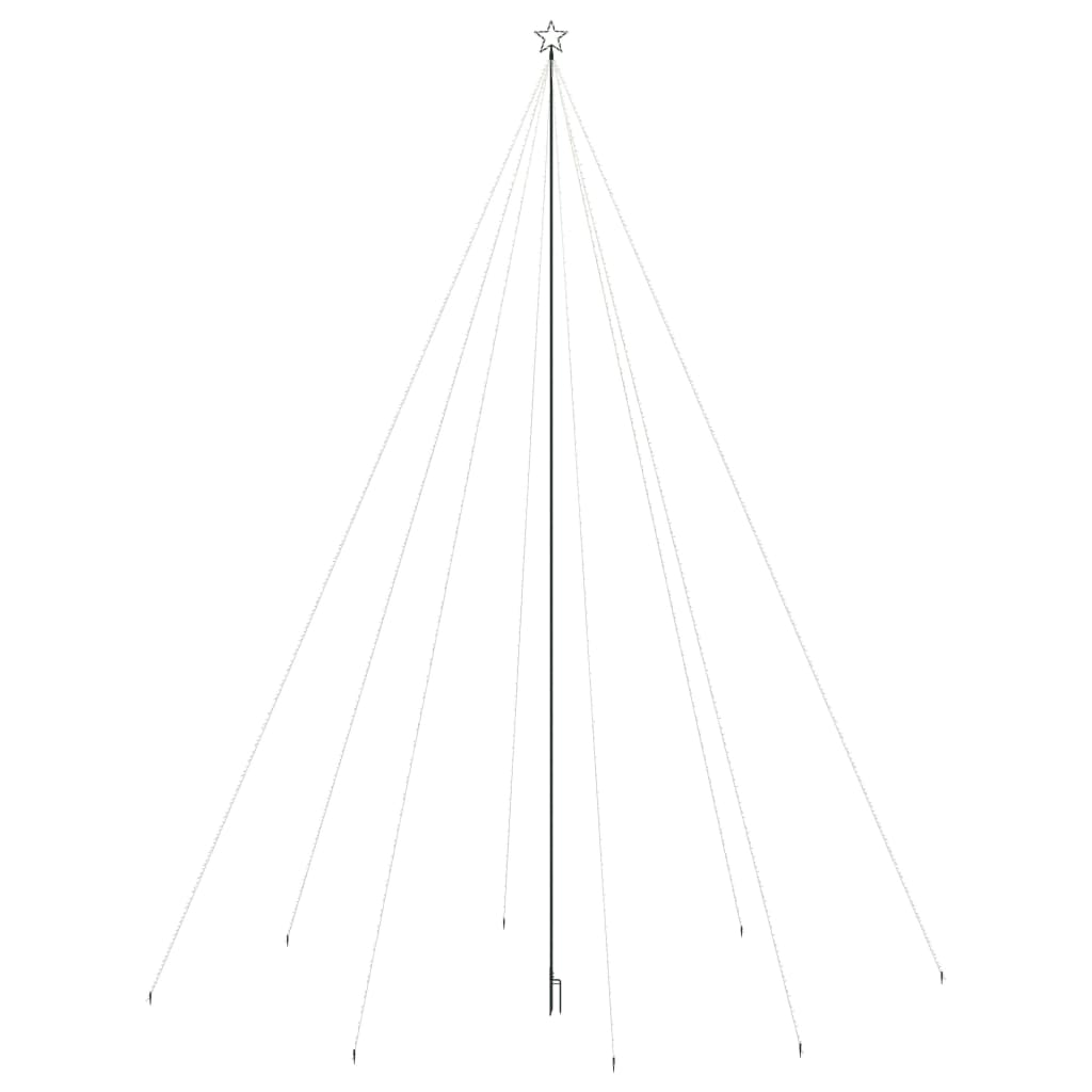 Luci per Albero di Natale Interni Esterni 1300 LED Colorati 8 m