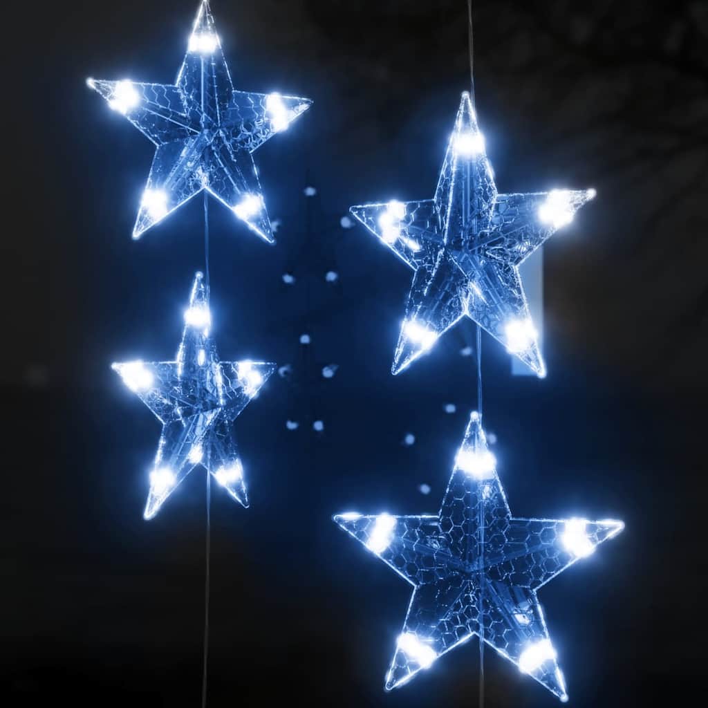 Luci Fatate a Stella a LED 200 LED Blu 8 Funzioni