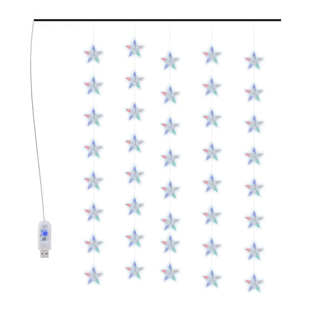 Luci Fatate a Stella a LED 200 LED Colorati 8 Funzioni