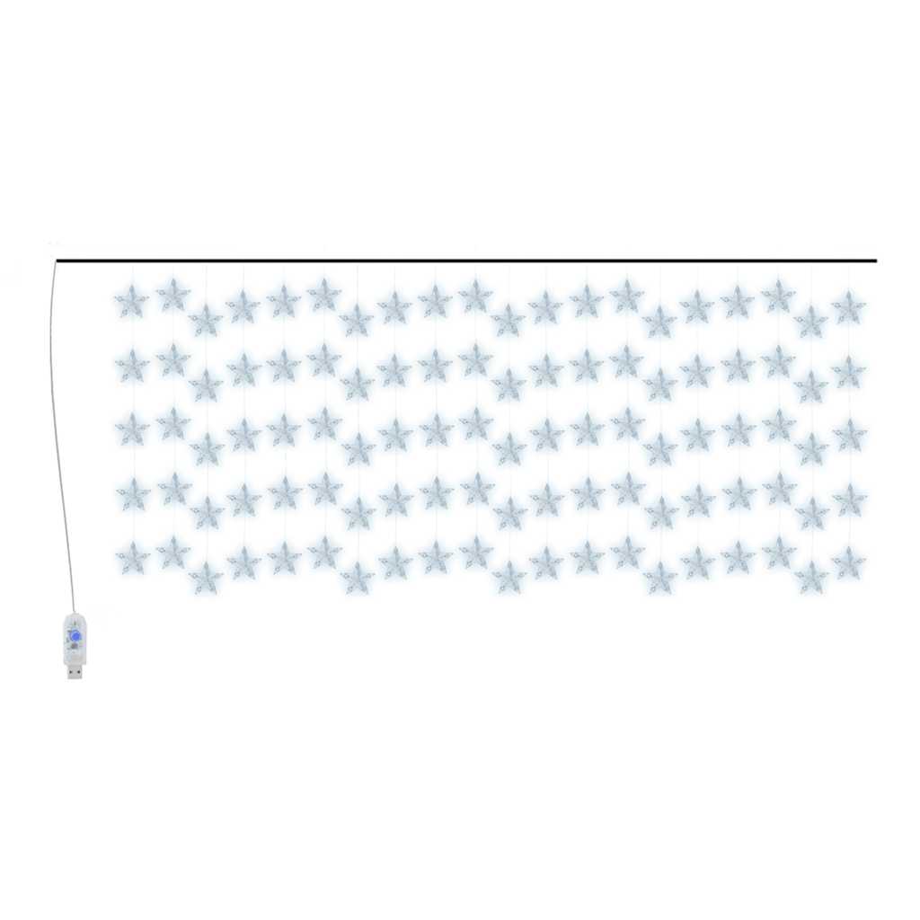 Luci Fatate a Stella a LED 500 LED Bianco Freddo 8 Funzioni