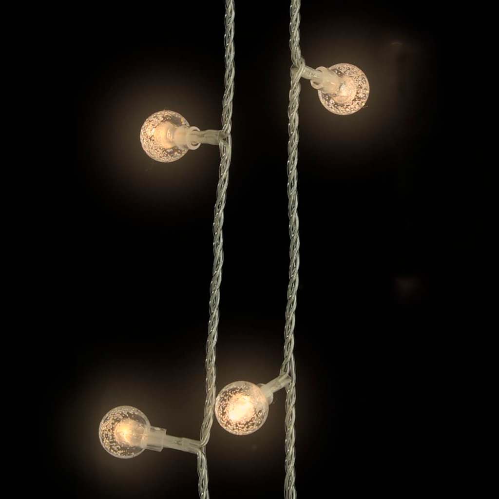 Filo di Luci Sferiche 20m 200 LED Bianco Caldo 8 Funzioni
